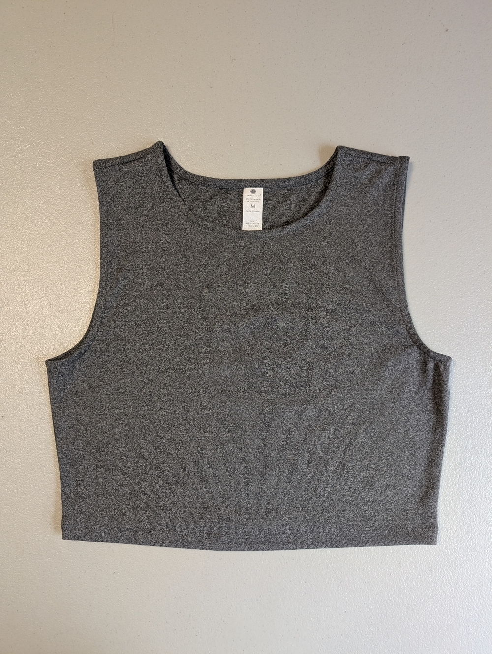 Yogalicious gray muscle tank, medium